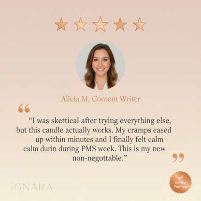 iGNARA Cycle Calm Candle - Your Go-To For Cycle Relief