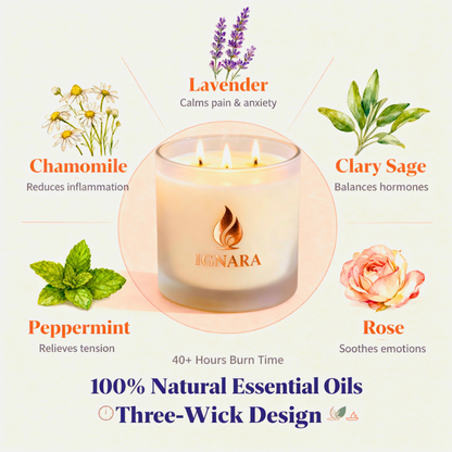 iGNARA Cycle Calm Candle - Your Go-To For Cycle Relief